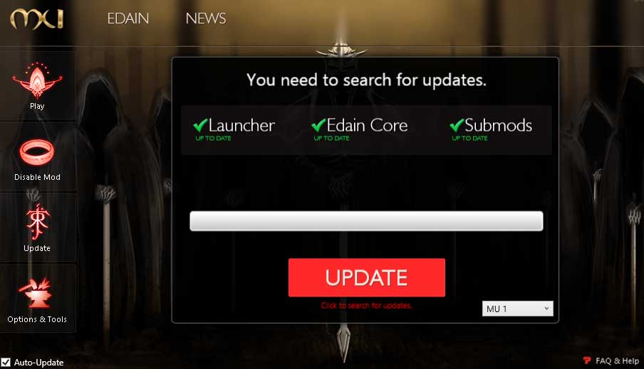 Launcher Edain Mod
